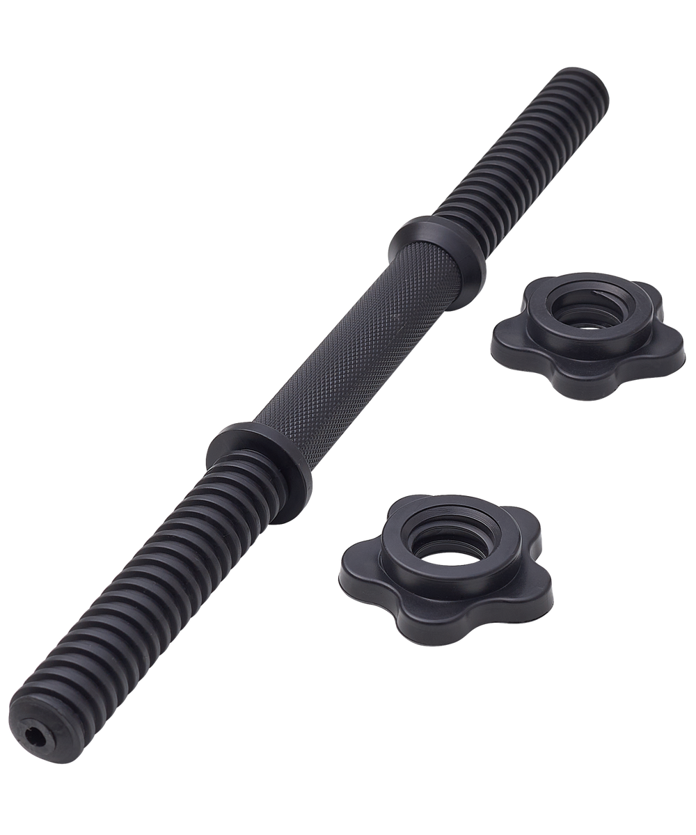 Гриф гантельный BB-106 d=25 мм, пластиковый, с пластиковыми замками, 40 см