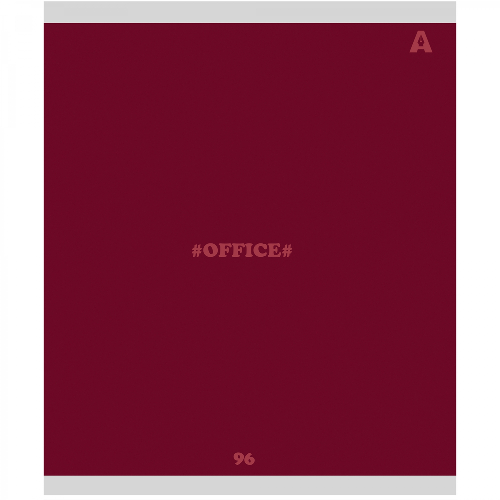 Тетрадь 96л., А5, линия, Alingar "Office line", скрепка, мелованный картон (стандарт), блок офсет, 5 дизайнов в пленке т/у