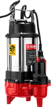 Насос фекальный "ЗУБР" НПФ-450