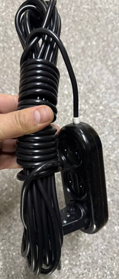 Удлинитель черный 10 м