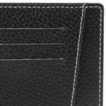 Кредитница мужская FABULA "Blackwood", натуральная кожа, отстрочка, 8 карманов, черная, K.22.CD