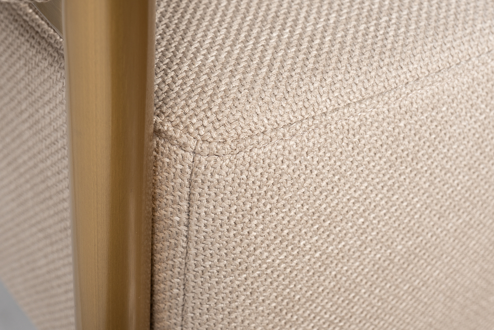 Кресло 95x82x77см Garda Decor серое/матовое золото в современном стиле