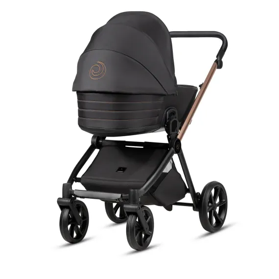 Коляска 3 в 1 Tutis Mio 3+ Black Edition Rose Gold