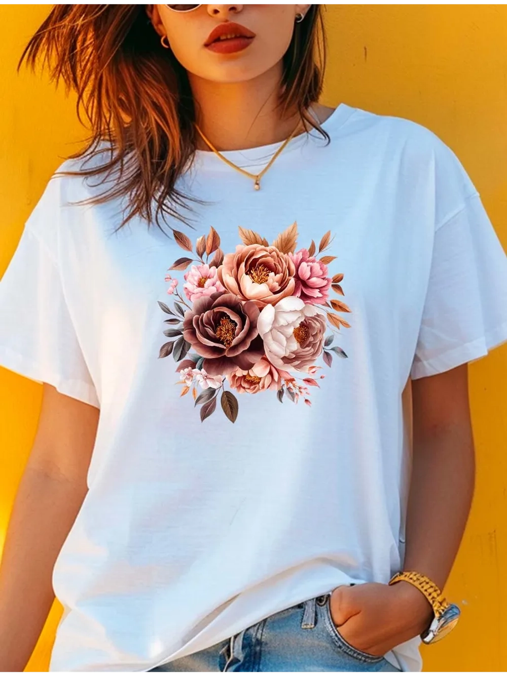 Футболка красивые цветы