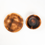 Набор деревянных тарелок из дерева сибирский кедр - 2 шт. TN74