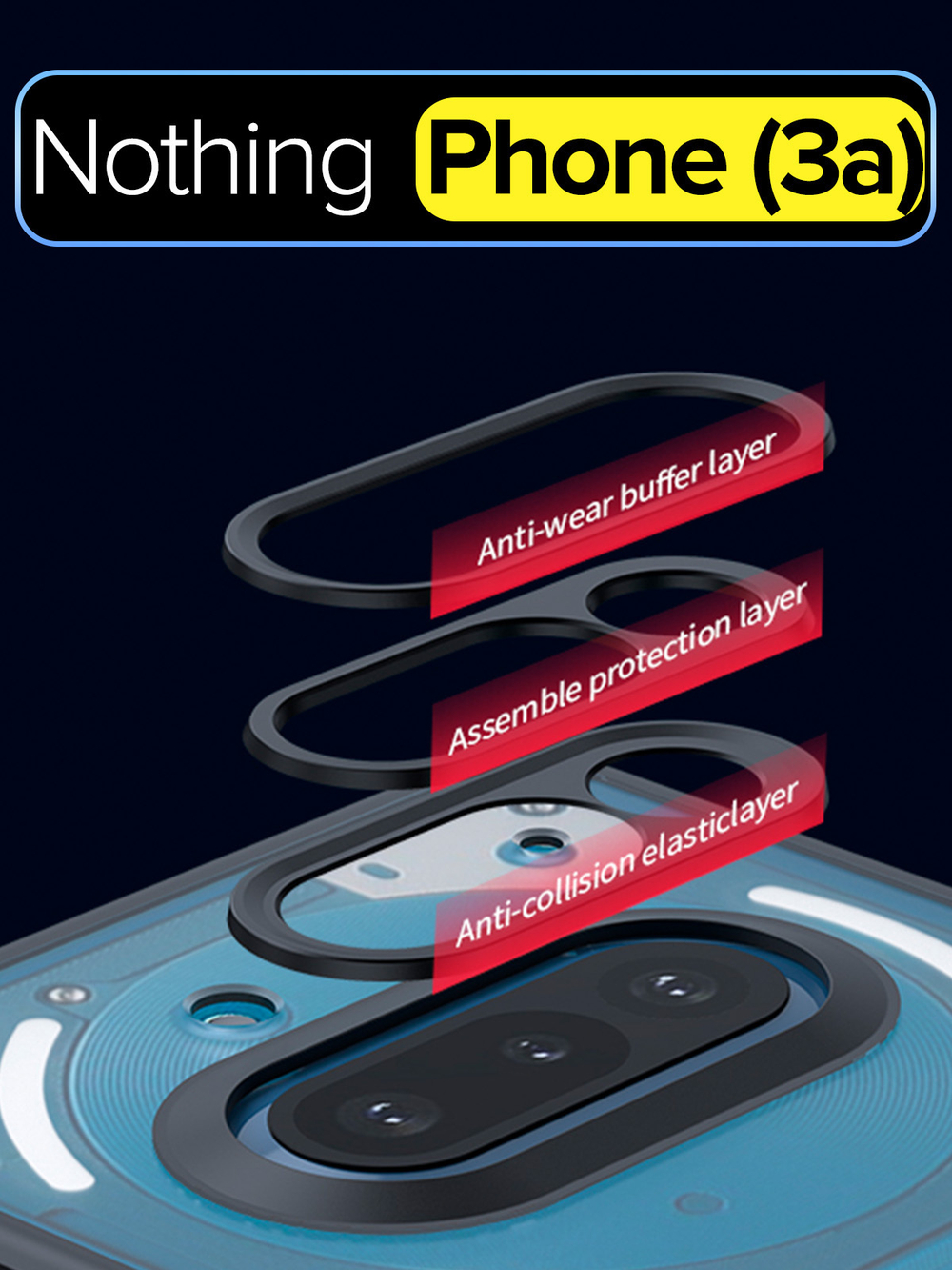 Чехол для Nothing Phone (3a) c MagSafe противоударный с усиленными углами XUNDD