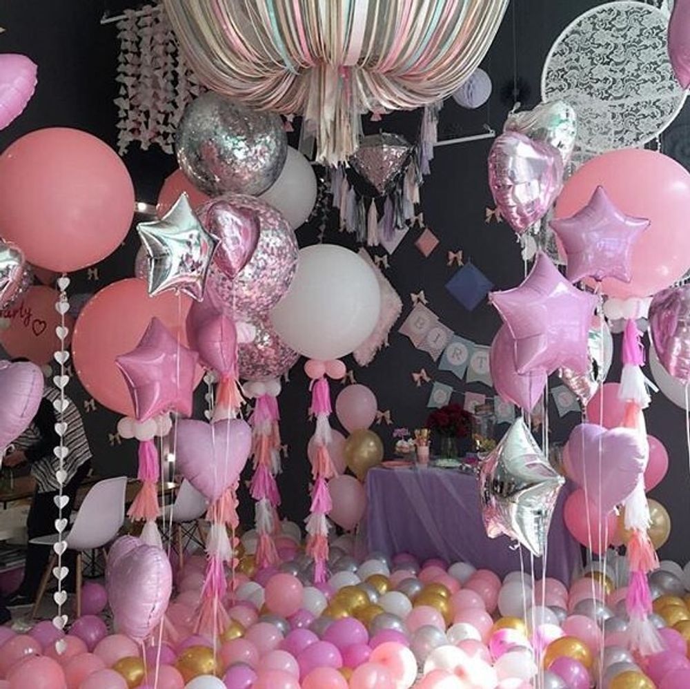 Шар (18" /46 см) Звезда, Розовый 1 шт.