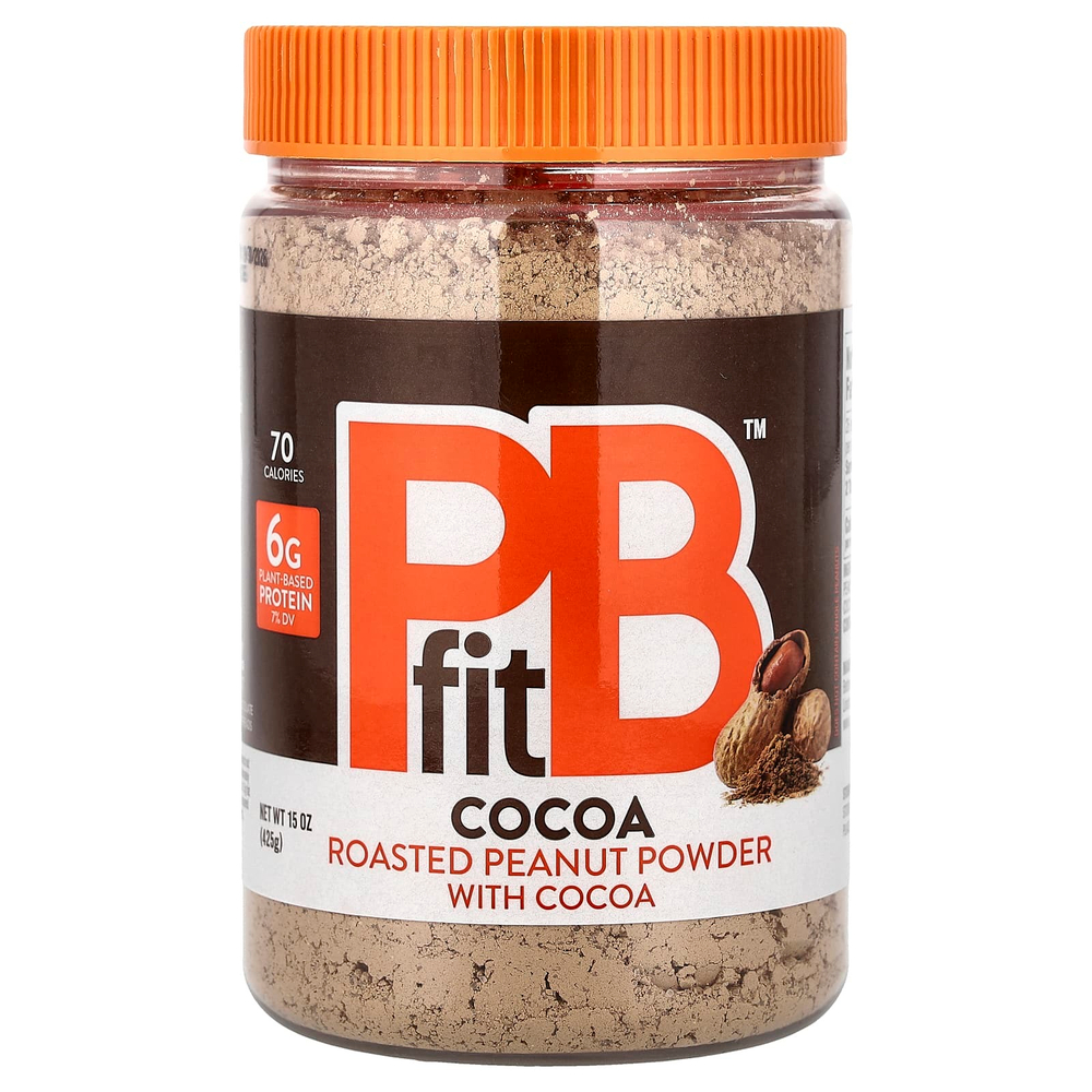 PBfit, порошок из обжаренной арахисовой пасты с какао, 425 г (15 унций)
