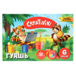 Гуашь 6 цветов 10 мл (Creativiki)