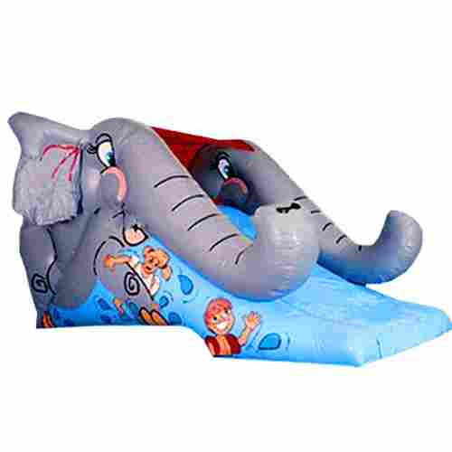Надувная прямая водная горка «Дружные слонята», 5*2*2,5 м