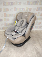 Автокресло детское Indigo Aero ST-3 Isofix группа 0/1/2/3 (0-36) бежевый лен