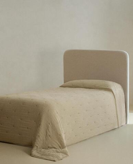 ZARA HOME ДЕТСКОЕ ОДЕЯЛО В ПОЛОСКУ, ЗЕЛЕНЫЙ