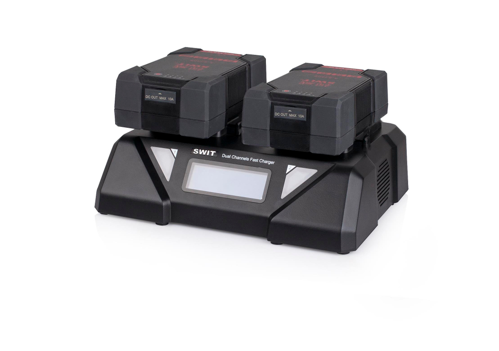 Зарядное устройство SWIT S-3812S 2-канальное для аккумуляторов  V-Mount (6А)
