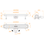 Душевой трап RGW SDR-56 (400)