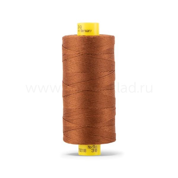 Нитка Gutermann Mara 30 (300 метров), 1 кат., для отстрочки | 650 золотисто-каштановый