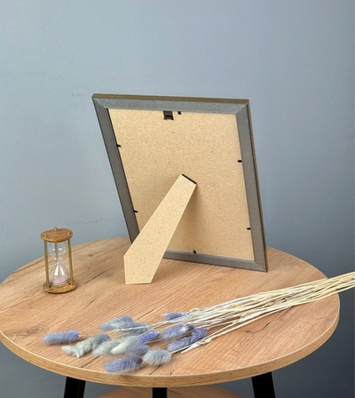 Фоторамка пластиковая 21х30 см, золотой, фактура трещины, арт. 2130.677203