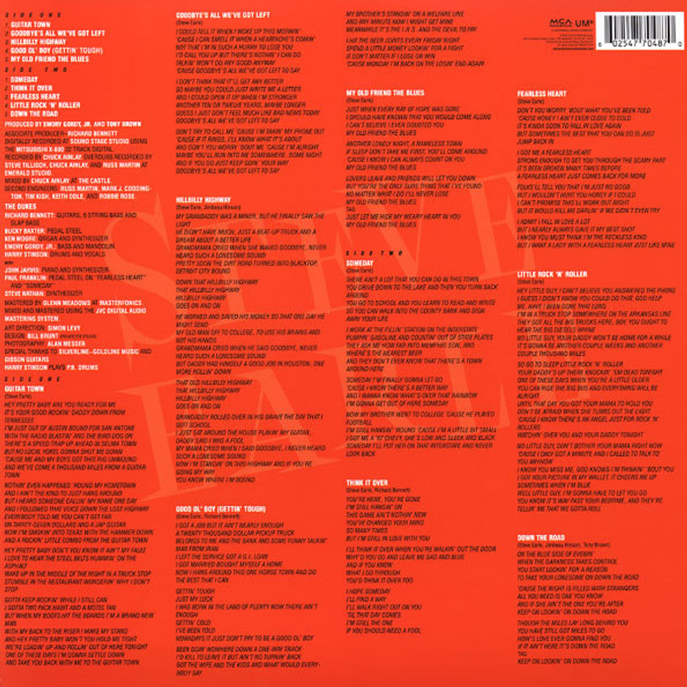 Steve Earle / Guitar Town (LP)