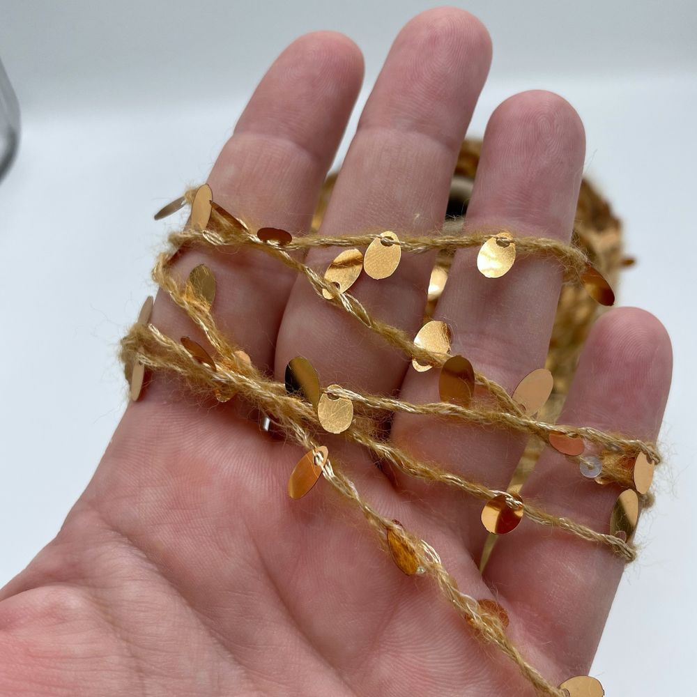 Пайетки FILATI ITALIANA 51% каплевидные пайетки 15% альпака 8% хлопок 26% полиаимд