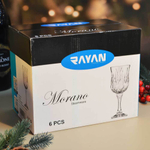 Набор фужеров 6шт 145мл, h16см, d6,7см "Morano", RYGG004