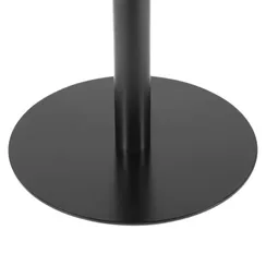 Обеденный стол Calgary Ø80 см, черный меламин