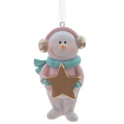 GAEM Изделие декоративное подвесное "Снеговики", L4,5 W3 H8 см, 3в.