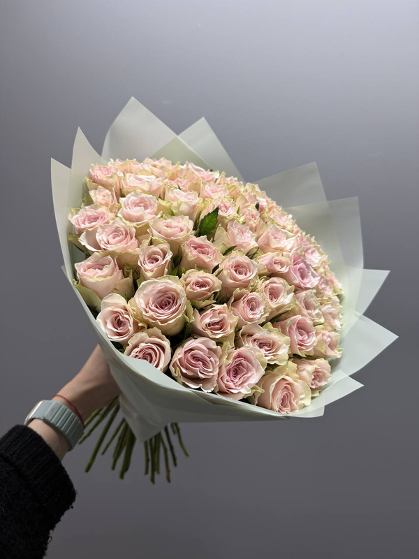 Букет из роз "Пинк Атена" (51шт) Букет из роз "Пинк Атена" (51шт)