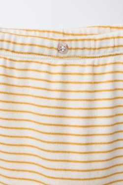 ZARA ЛЕГИНСЫ В ПОЛОСКУ, ОХРА