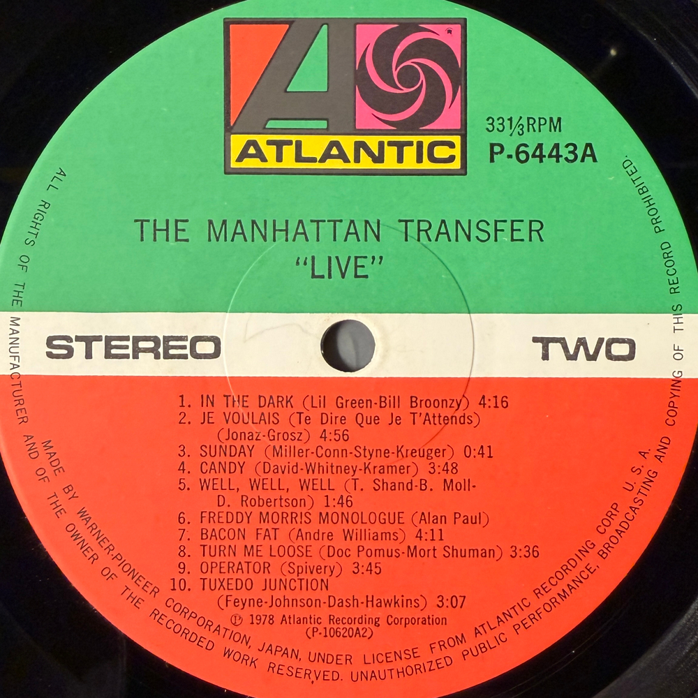 The Manhattan Transfer ‎– Live (Япония 1981г.) Т