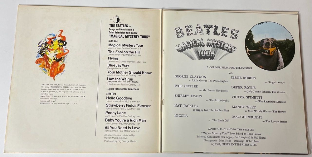 Винтажная виниловая пластинка LP The Beatles Magical Mystery Tour (Japan 1973) (No Obi) I Am The Walrus