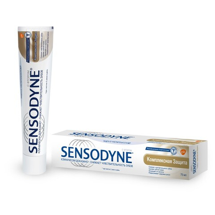 Sensodyne Комплексная Защита, зубная паста для чувствительных зубов, 75 мл 6*12