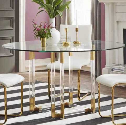 Стол обеденный Ist Casa Никсон, 140х75 см, прозрачный