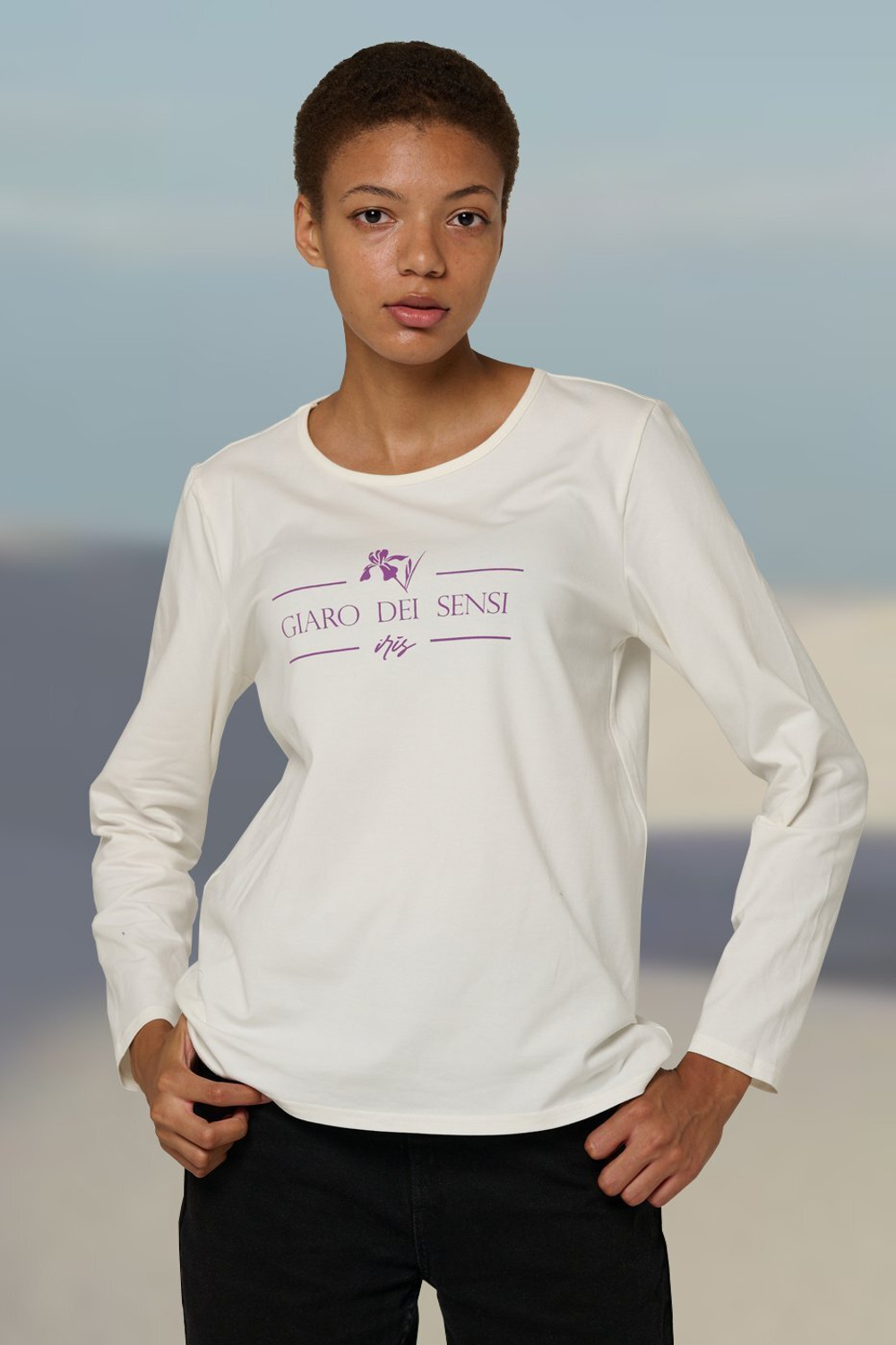 Лонгслив женский белый Giaro dei Sensi