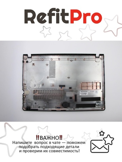 Нижняя часть корпуса (поддон) для ноутбука Lenovo ideapad 100-14IBY 80MH,80R7, черный (5CB0J30747), оригинал