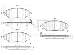 Колодки тормозные диск. передние UNIO BRP-20291