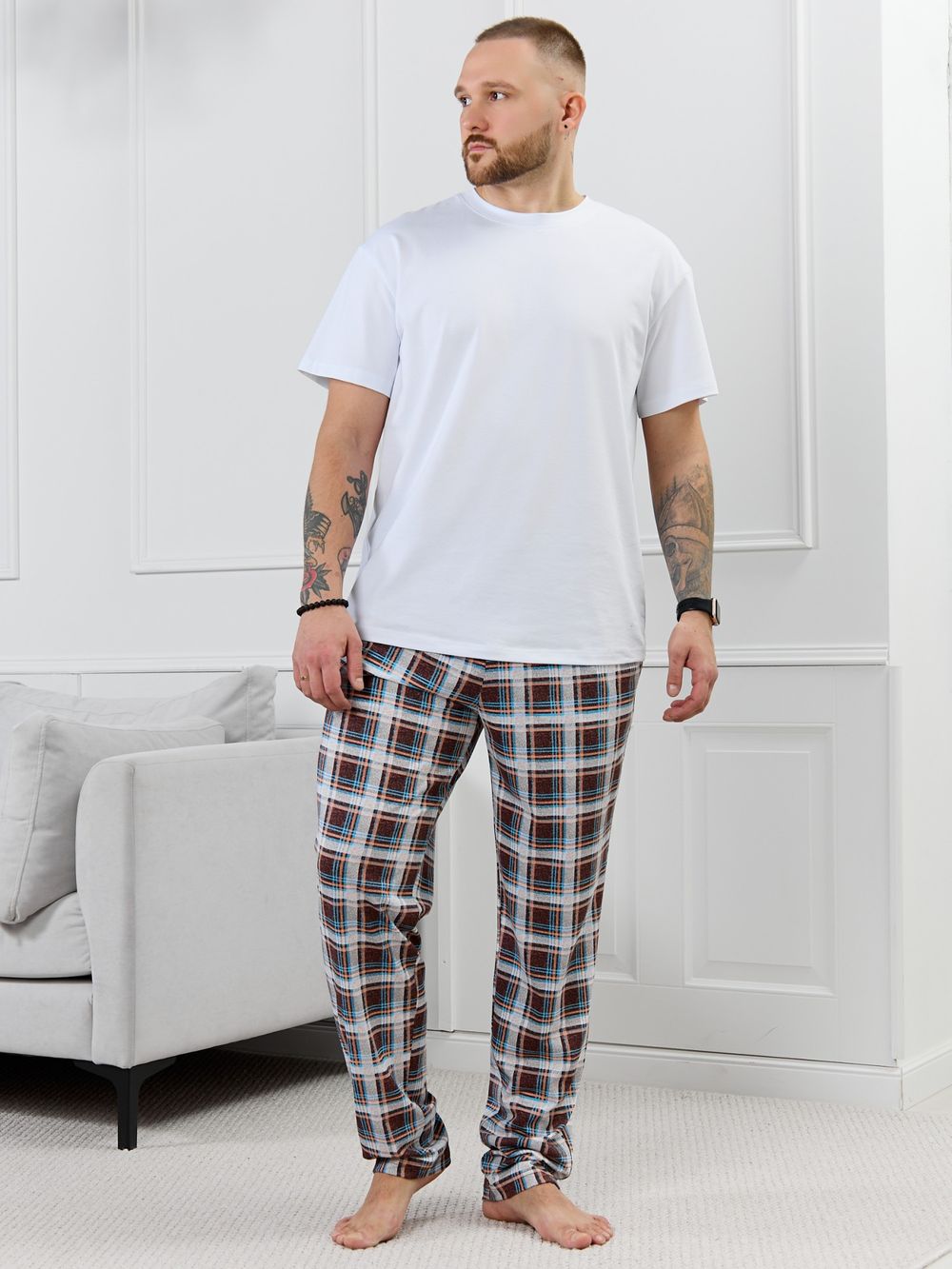 Брюки мужские Тор-1.1 Виотекс КЛЕТКА РАЗНОЦВЕТНАЯ