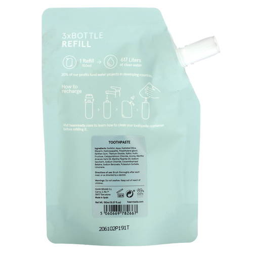 Haan, запасная часть зубной пасты, Good on Ya, эвкалипт и мята, 150 мл (5,07 жидк. унции)