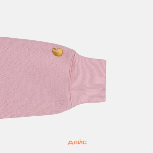 Толстовка мужская Carhartt WIP Chase Sweatshirt артикул:I033660_glassy_pink - купить в магазине Дайс