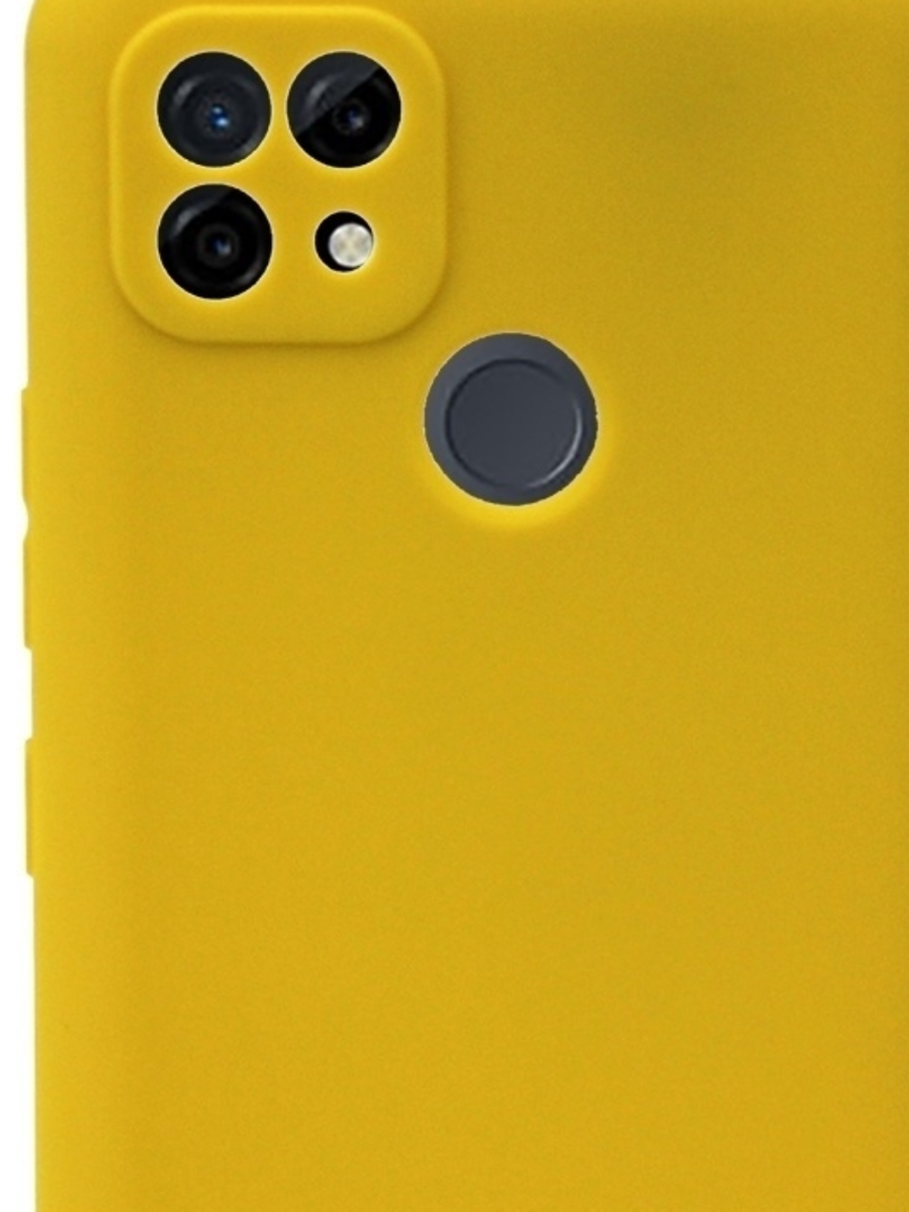 Накладка Realme C21 силикон матовый желтый Zibelino