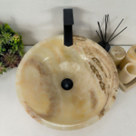 Раковина из оникса Bowl Yellow BO-64539 45*45*17 0199