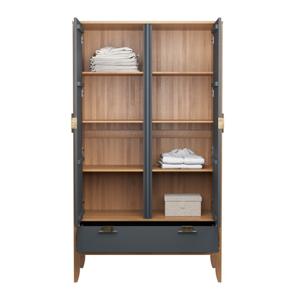 Полки встраиваемые для шкафов «Бридж» браун