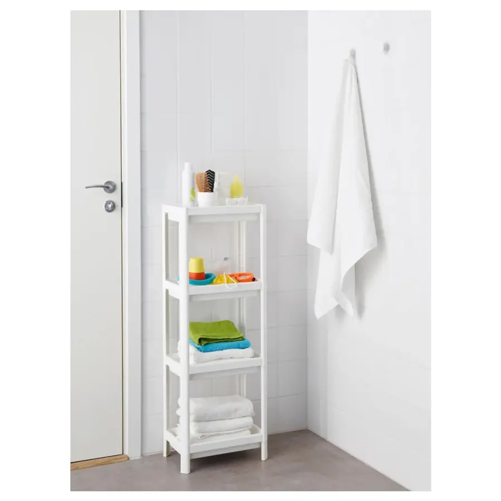 Стеллаж - IKEA VESKEN, 37х23х101 см, белый, ВЕСКЕН ИКЕА