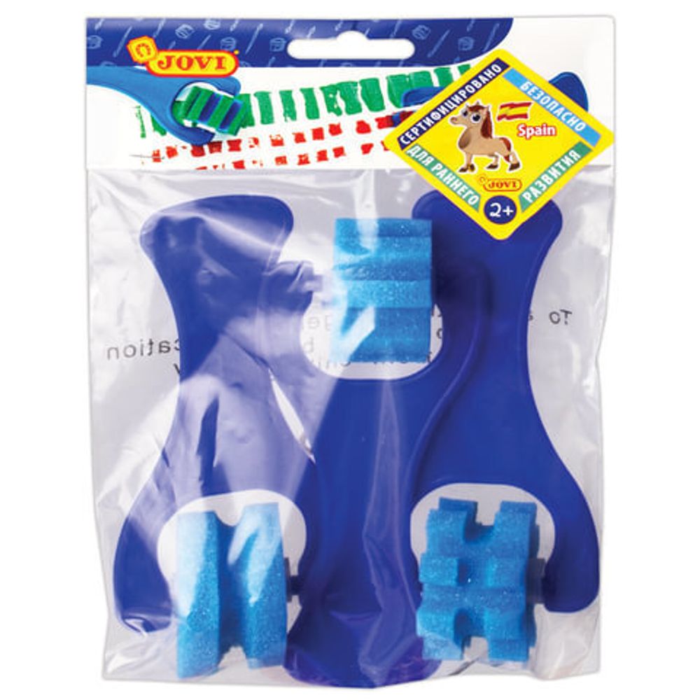 Валики для рисования JOVI (Испания), набор 3 шт., фигурные, ширина 2,5 см, европодвес, 812