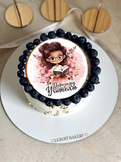 Бенто-торт с фото на День знаний для учителя/воспитателя