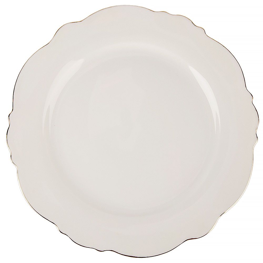 Набор тарелок 6 шт "White" d=27/21,5см/19см (фарфор) (подарочная упаковка)