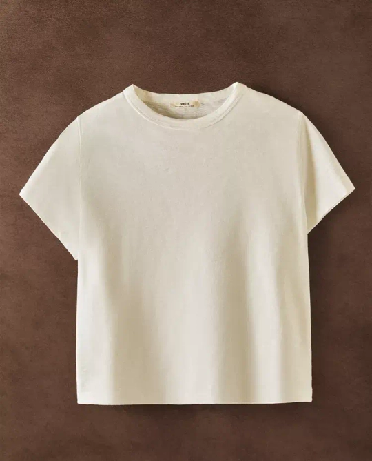ZARA HOME ХЛОПКОВЫЙ ТОП, ЭКРЮ