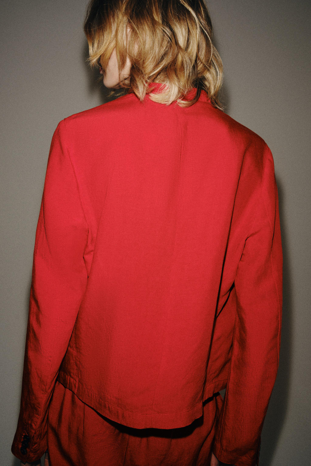 ZARA КУРТКА ZW COLLECTION, КРАСНЫЙ