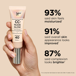 IT Cosmetics Your Skin But Better CC + Nude Glow - Осветляющий тональный крем SPF 40, 32 ml