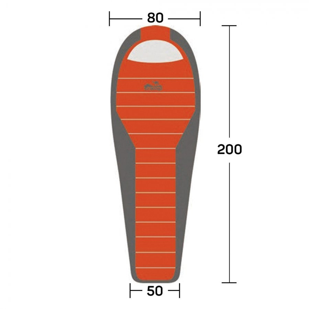 Спальный мешок TRAMP Fjord T-Loft Compact -5°, артикул TRS-049C, цвет Оранжевый/серый