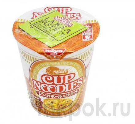 Лапша с соусом "Лакса" Nissin Cup Noodle Laksa, 81 гр