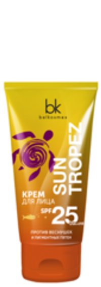 BelKosmex Sun Tropez Крем для лица SPF 25 против веснушек и пигментных пятен 50г